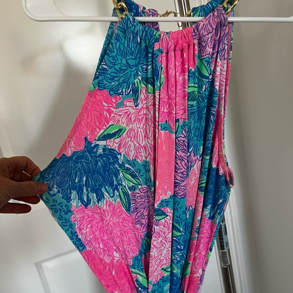 Lilly Pulitzer Pink and Blue Floral Dress